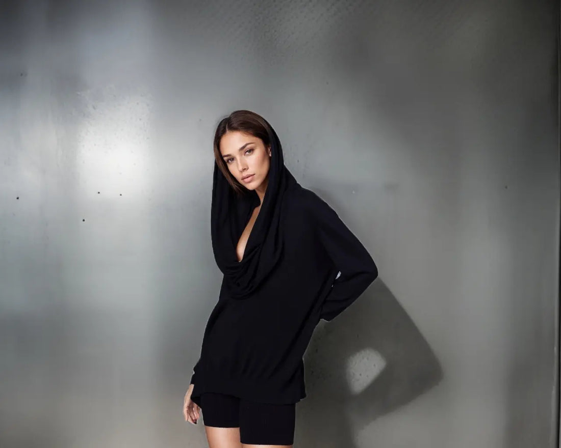 a model wearing our stunning sweater hoodie