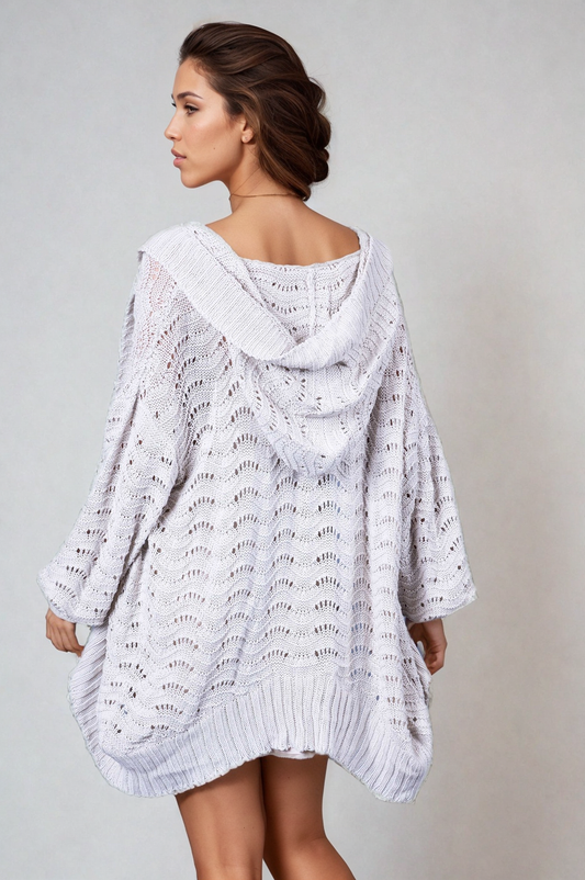 Fire Pit Cardigan-Bone