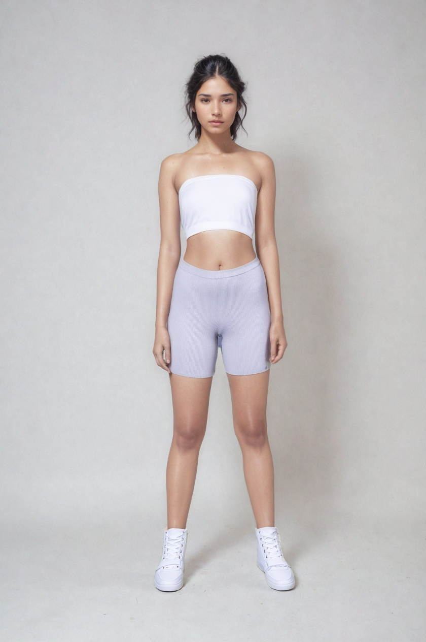 Classy Ribbed Biker Short
