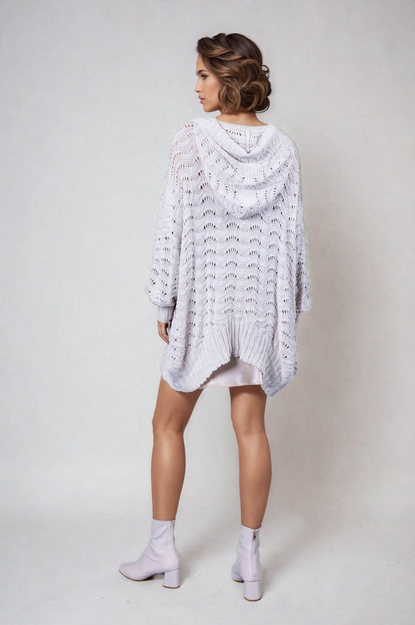 Fire Pit Cardigan-Bone