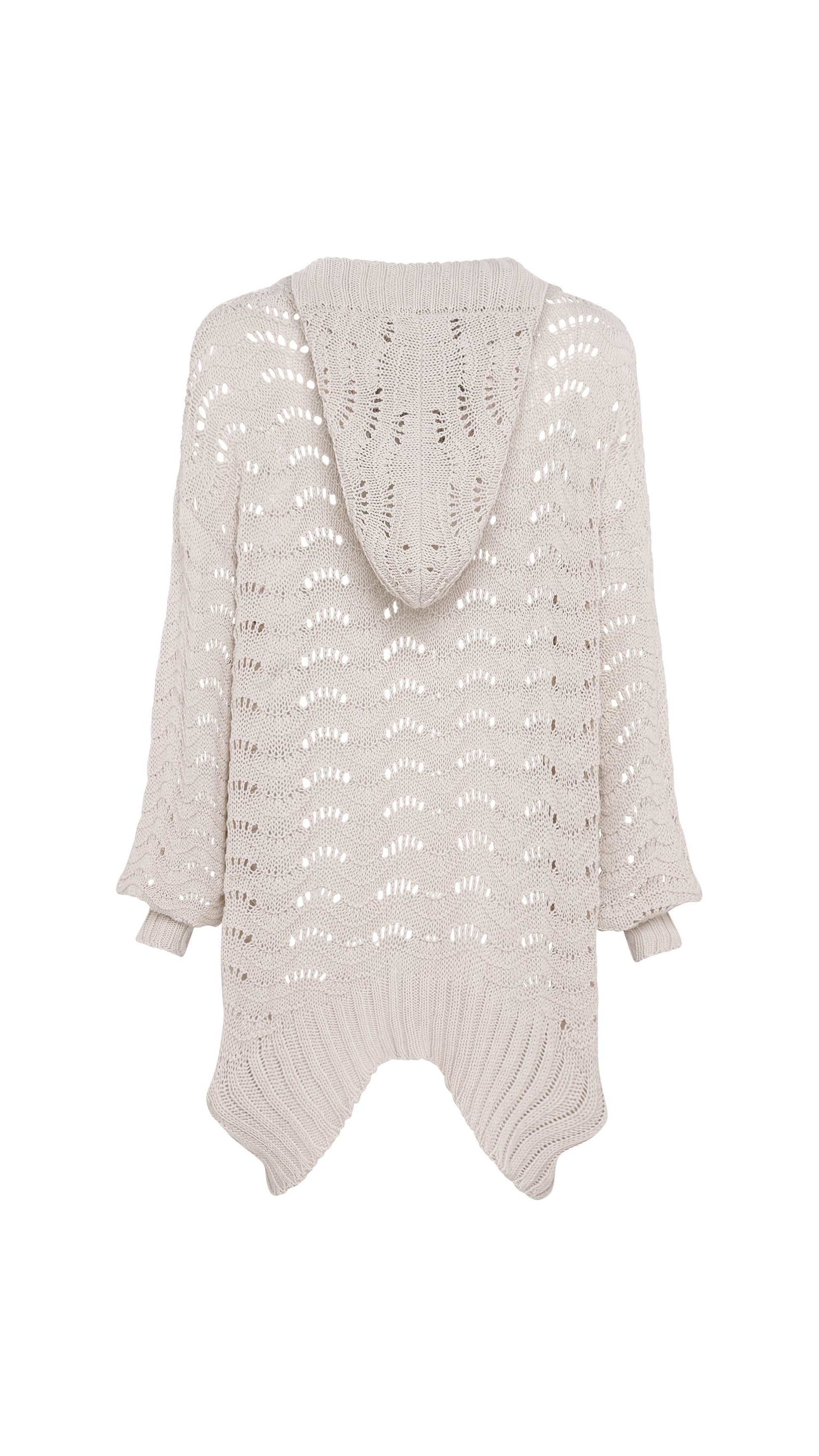 Fire Pit Cardigan-Bone