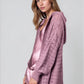 Fire Pit Cardigan-Dusty rose