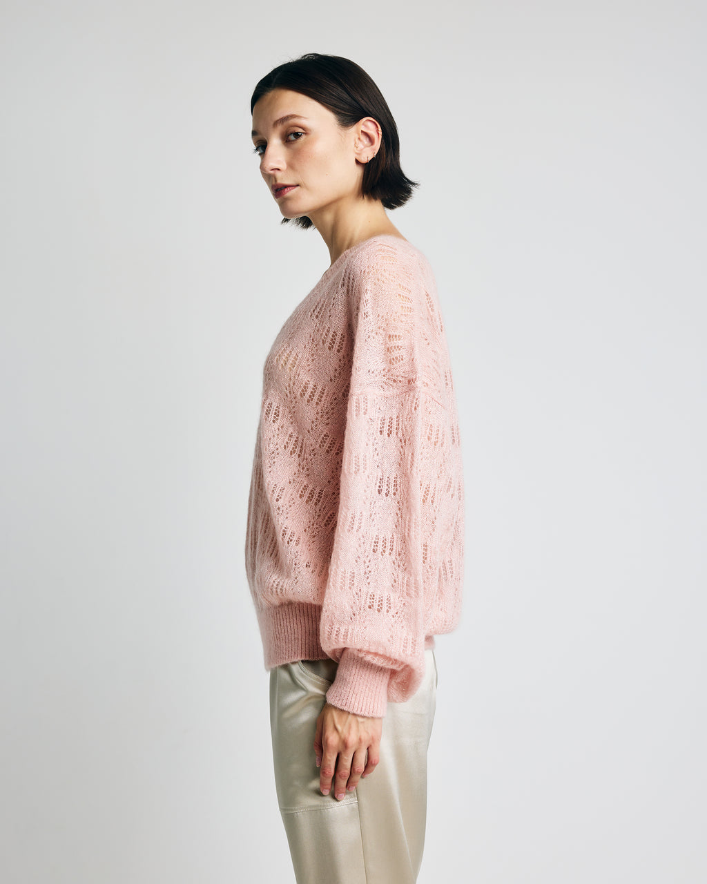 Clara Mohair V-Neck Top