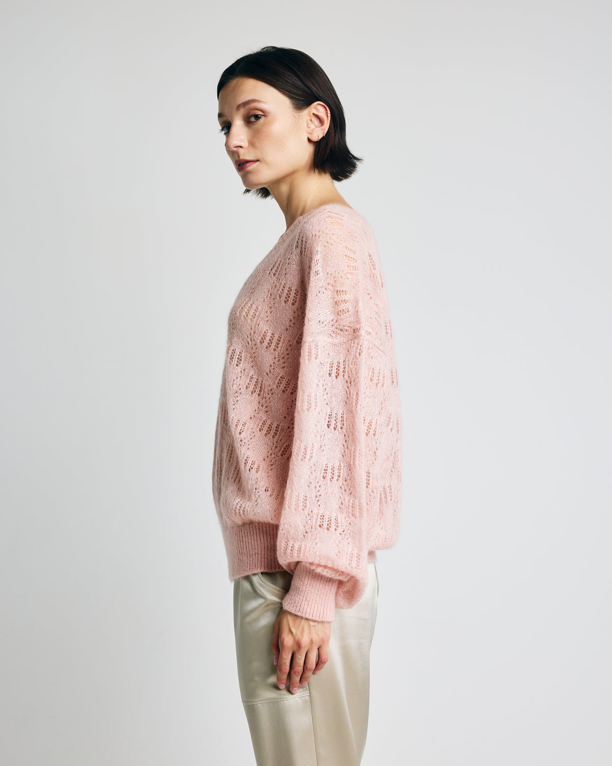 Clara Mohair V-Neck Top