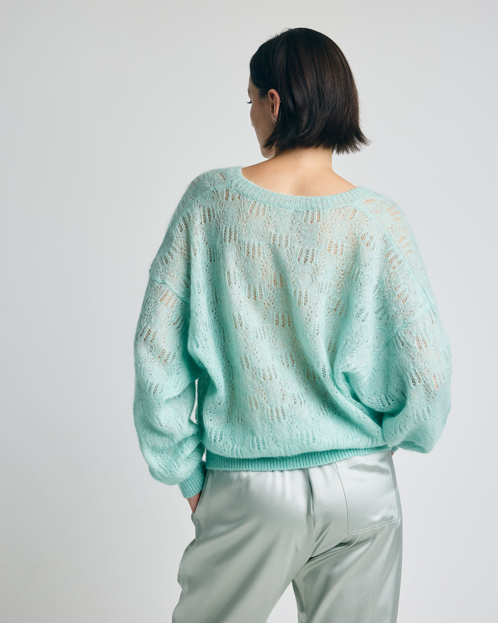Clara Mohair V-Neck Top