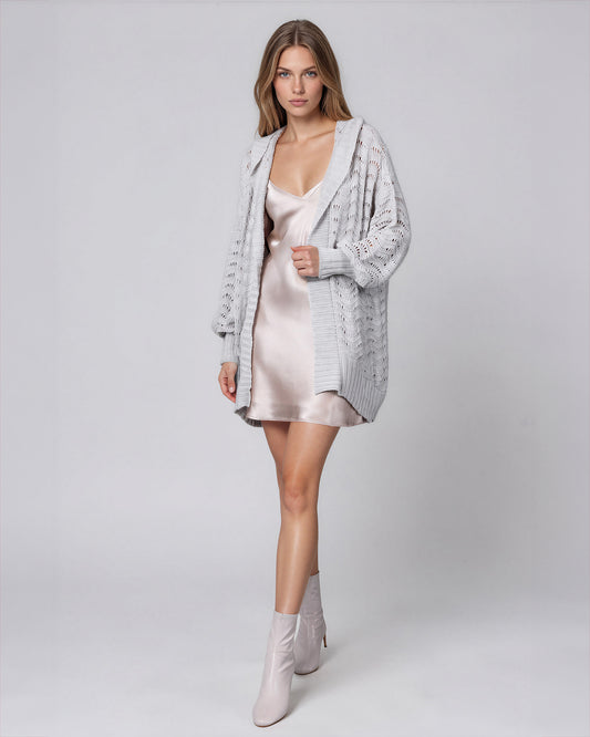 Fire Pit Cardigan-Bone