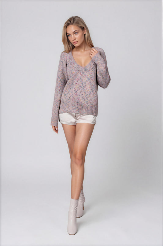 Deep V Neck Cashmere Jumper