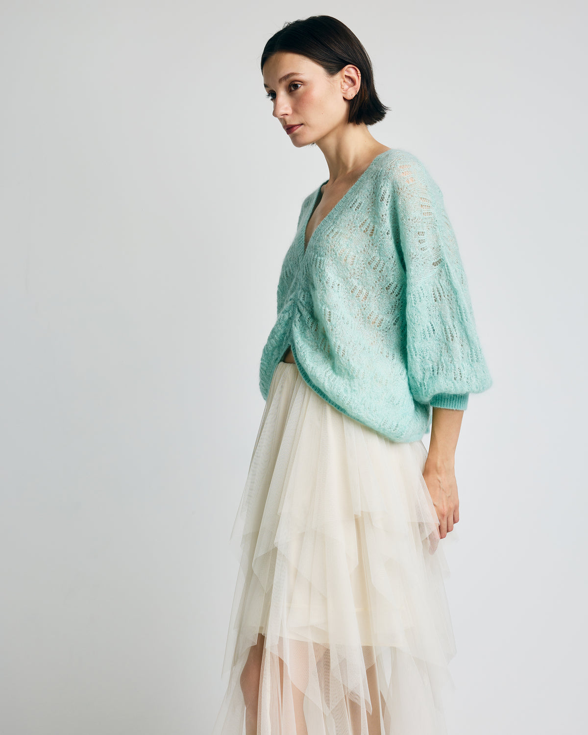 Lily Mohair Ruched Top