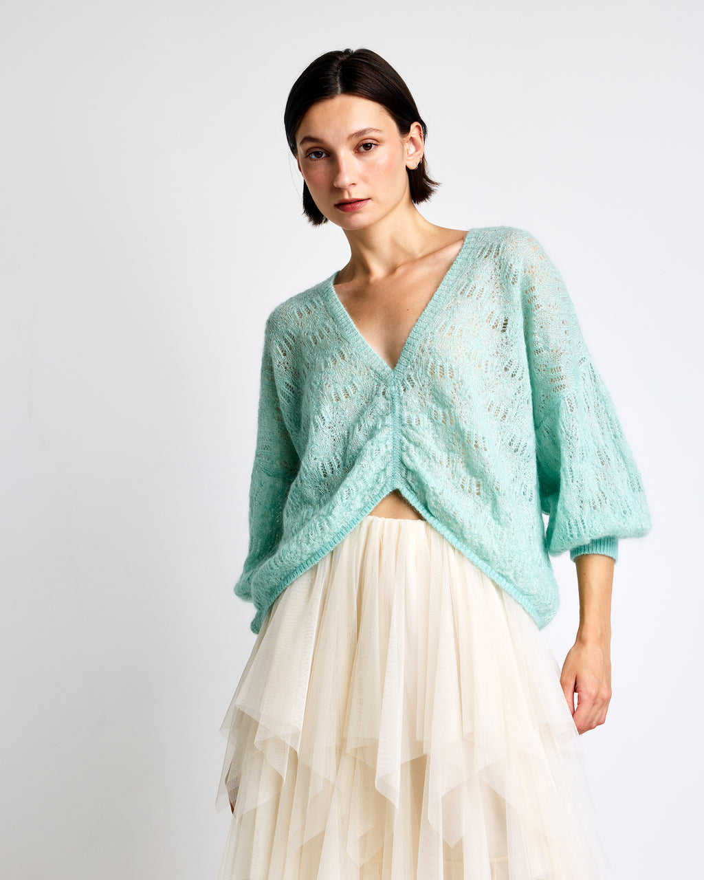 Lily Mohair Ruched Top