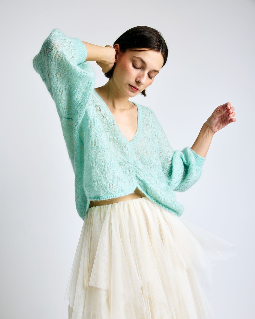 Lily Mohair Ruched Top