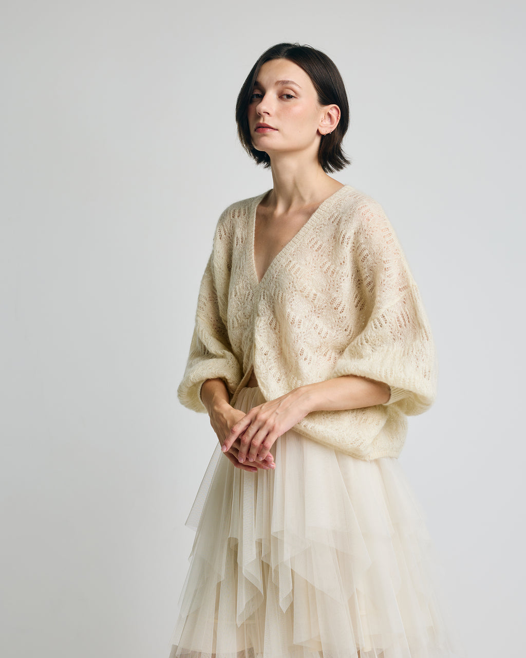 Lily Mohair Ruched Top
