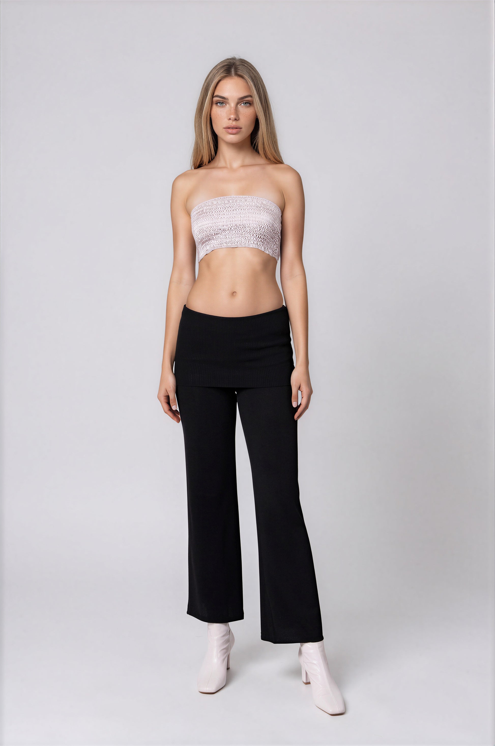 Perfect Fold over Lounge Pant-Onyx