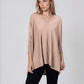 V neck Outdoor Cape -Fawn