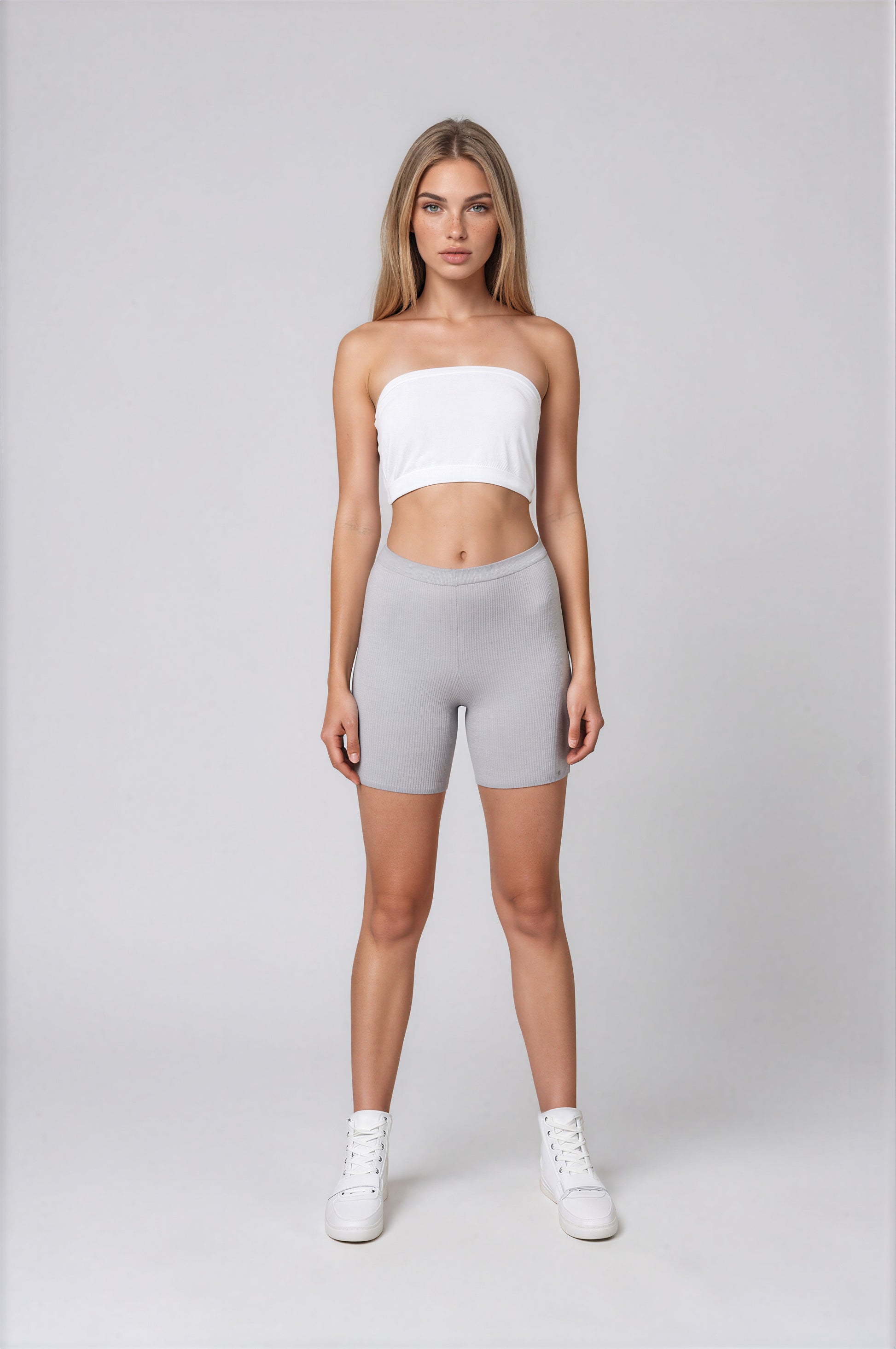 Classy Ribbed Biker Short