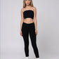 Classy Ribbed Leggings-Onyx