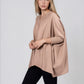 V neck Outdoor Cape -Fawn