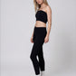 Classy Ribbed Leggings-Onyx