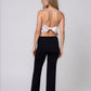 Perfect Fold over Lounge Pant-Onyx