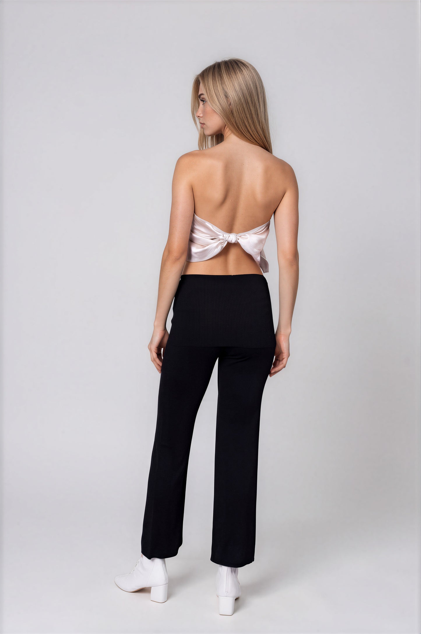 Perfect Fold over Lounge Pant-Onyx